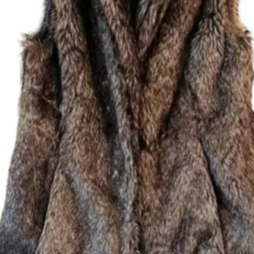 Altar'd State Brown Faux Fur Vest Women's size Small - Picture 6 of 7